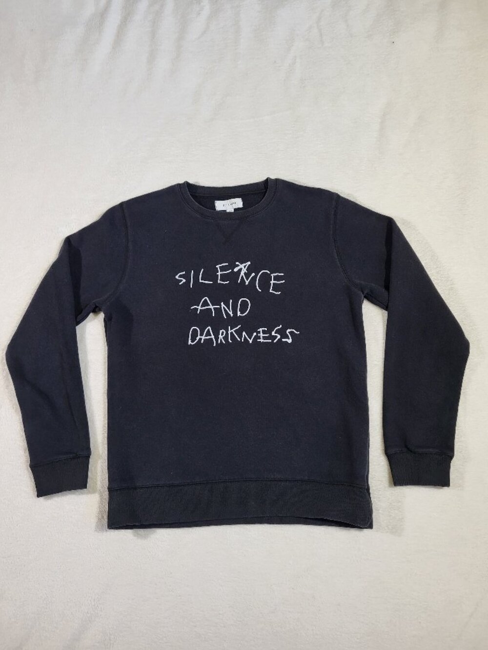 Soulland Silence and Darkness Sweatshirt Black Crewneck - Medium